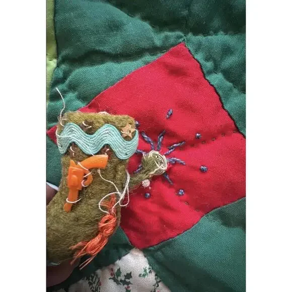 Christmas quilt Dated And Signed